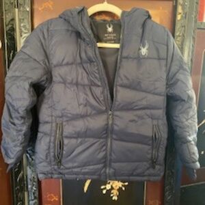 Spyder Boys Water Resistant Hooded Puffer Jacket